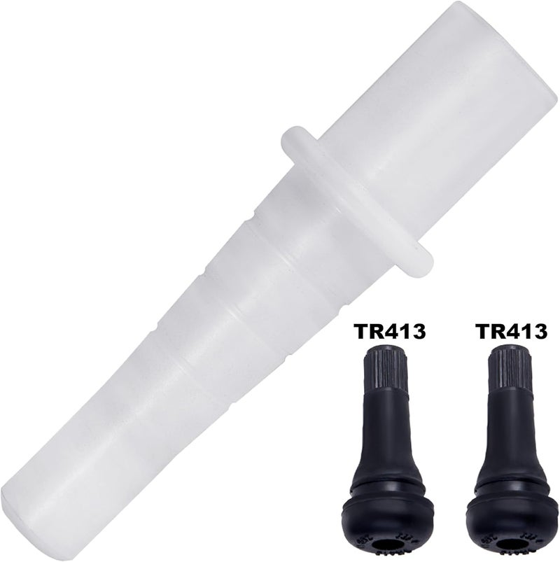 Richcat 51025 Quick Tire Valve Change Tool for Cars,Tire Valve Stem Core Quickly Replacement Tool Kit,The Tapered Positioning Tube，2 TR413 - Image 2